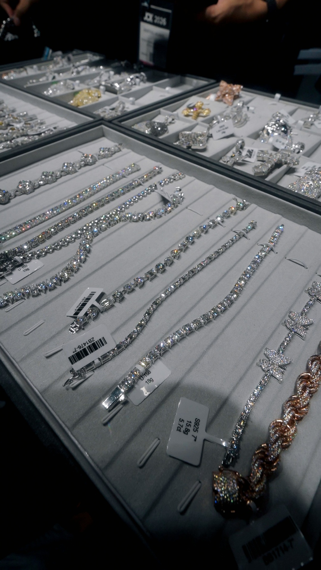 Shop hand-set diamond and gold bracelets